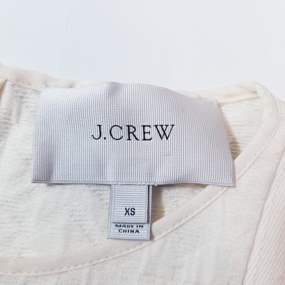 J. Crew Jacquard Shift Mini Dress Zipper Pockets Sleeveless - Picture 4 of 13